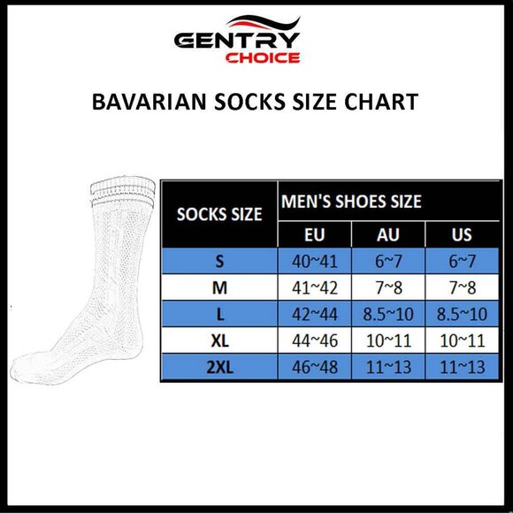 Authentic Bavarian Socks Two Piece Grey with Brown Stripes Oktoberfest Socks NEW - Picture 6 of 6